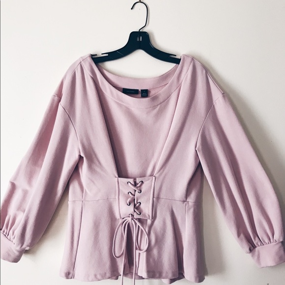 Halogen Tops - Blush long sleeve knit top
